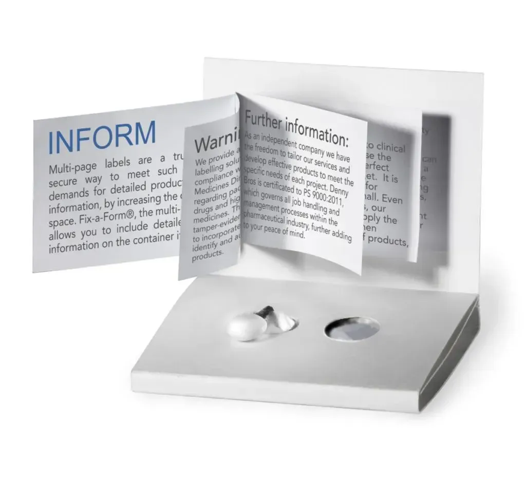 மருந்து மடிப்பு லேபிள்கள்